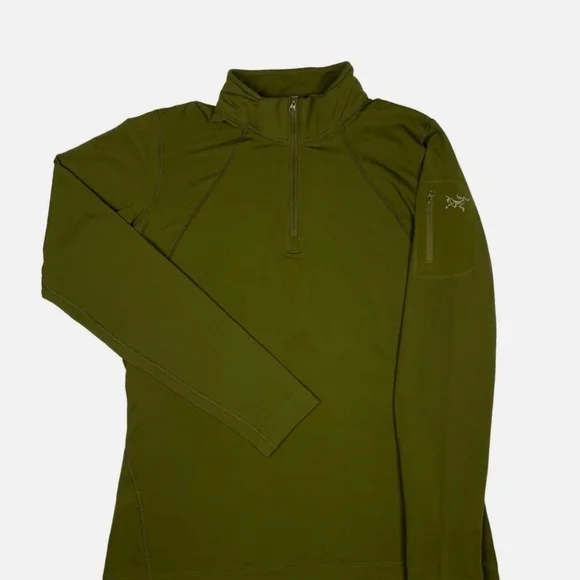 ARCTERYX Rho LT Zip Neck Pullover Base Layer Top Womens Size L 1/4 Zip - Picture 1 of 4